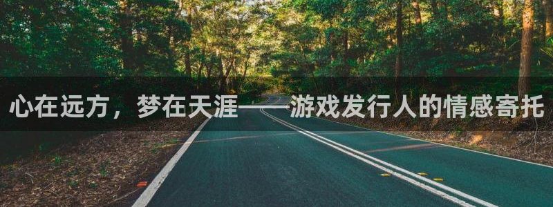 ag街机官网平台代理开号：心在远方，梦在天涯——游戏发行人的情感寄托